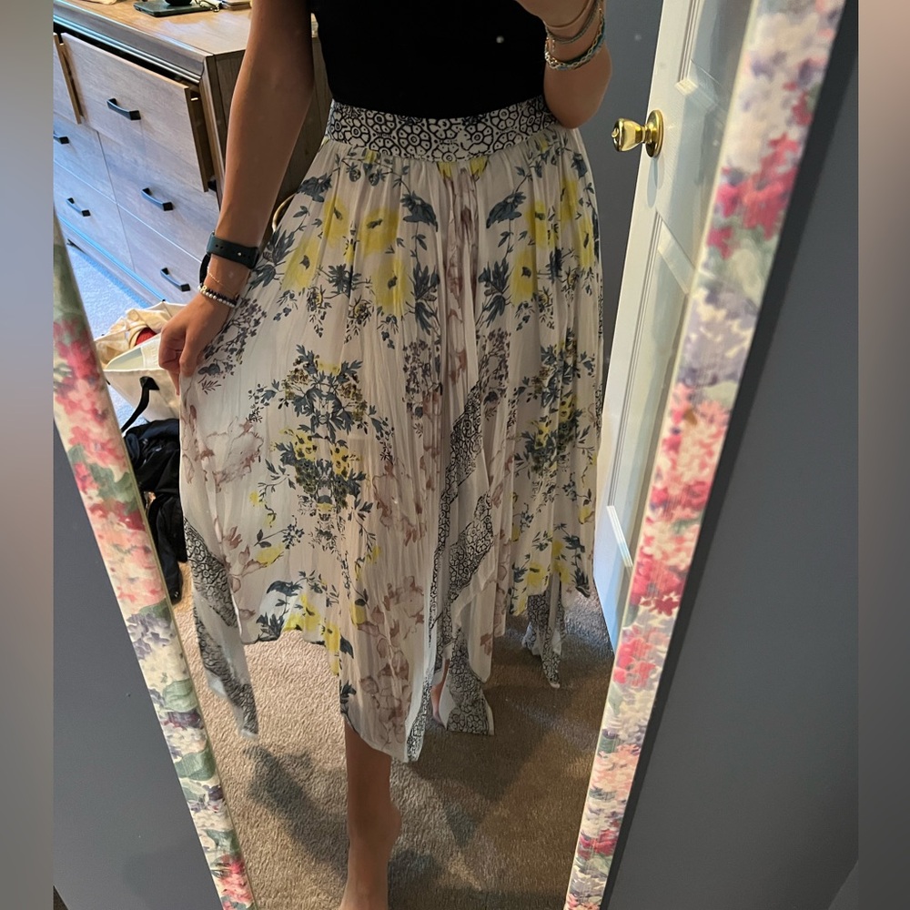Free People Floral print maxi skirt
